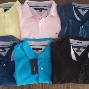 6 x Tommy Hilfiger polo shirts - XL